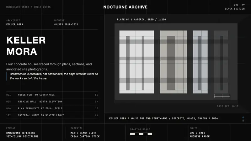 Architect Monograph (Black Edition) — Cover