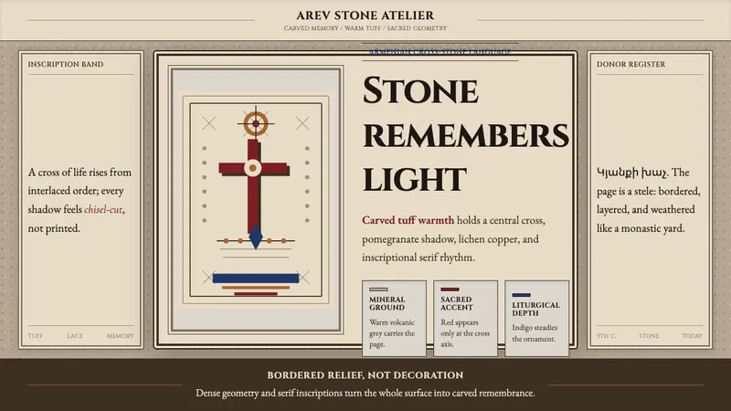 Armenian Khachkar Cross-Stone — Cover