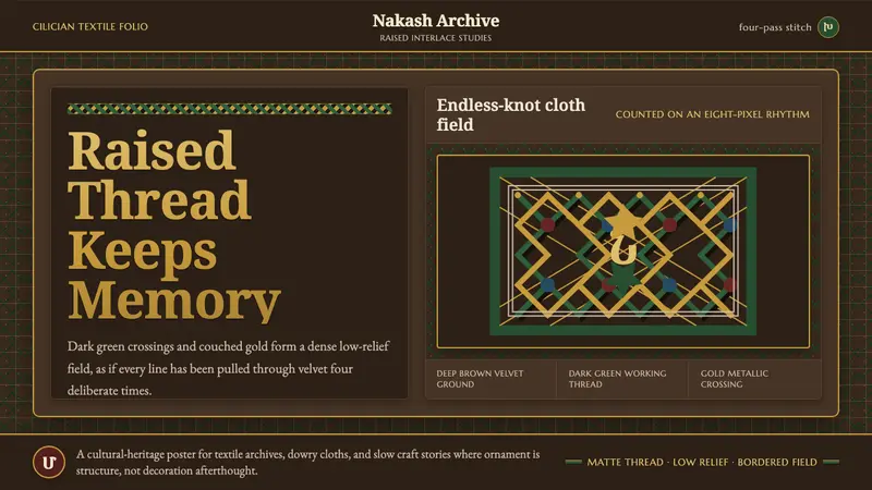Armenian Marash Interlace Embroidery — design style preview