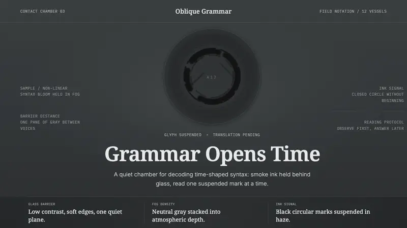 Arrival Logogram — design style preview