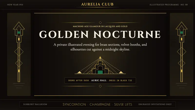 Art Deco Jazz Age — design style preview