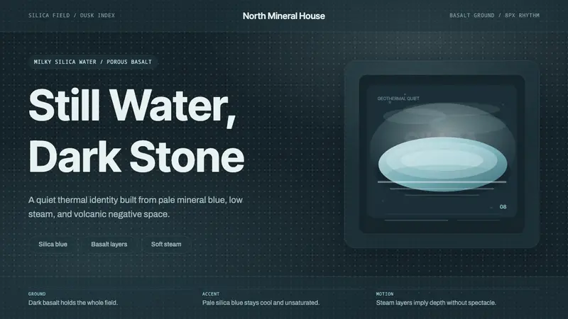 Glacial Teal Lagoon — Cover