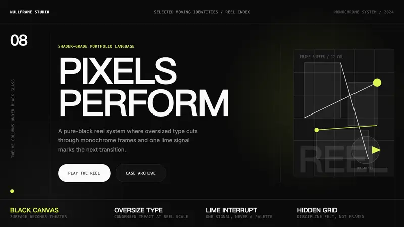 Awwwards Swiss Portfolio — design style preview