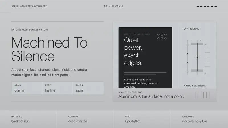 Bang & Olufsen Aluminium — design style preview