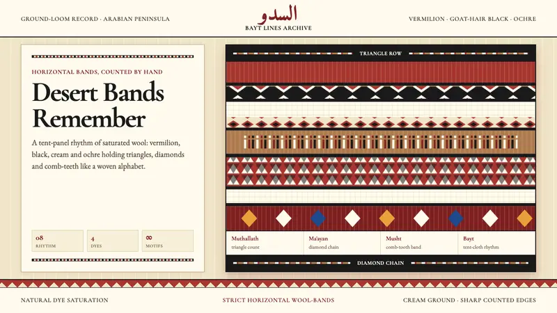 Bedouin Desert Textile (Sadu) — design style preview