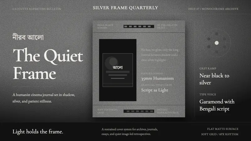 Bengali Art-House Cinema — design style preview