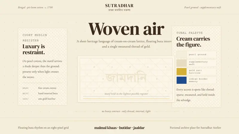 Bengali Jamdani Weaving — design style preview