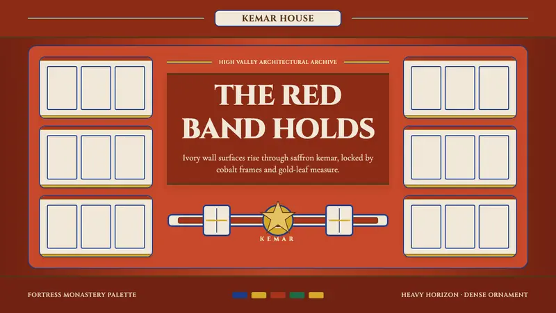 Bhutanese Dzong (Fortress Red) — design style preview