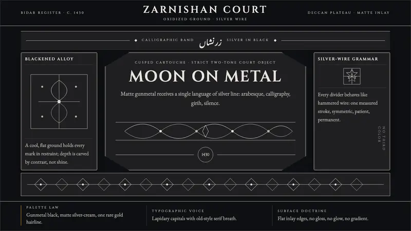 Bidri Deccan Metalwork — design style preview