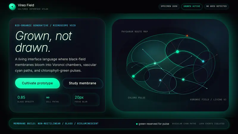 Bio-Organic Generative — design style preview