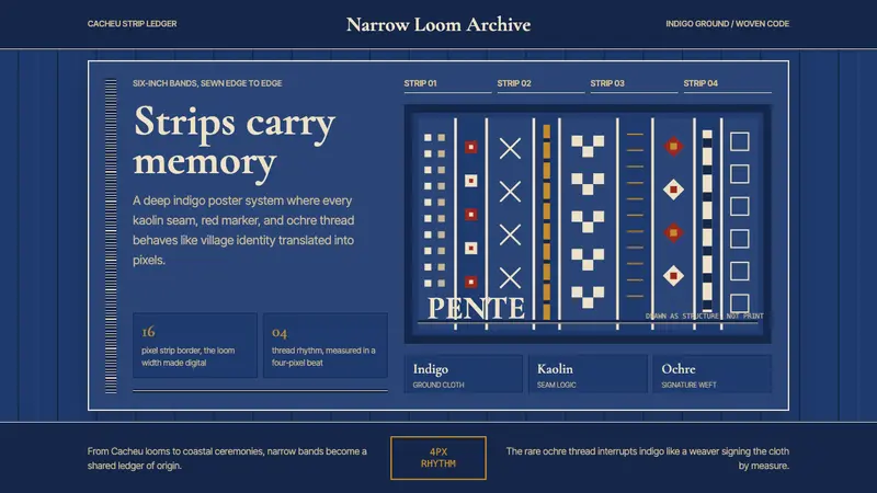 Bissau-Guinean Pano de Pente — design style preview