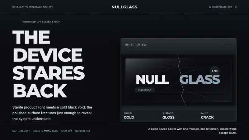 Black Mirror — design style preview