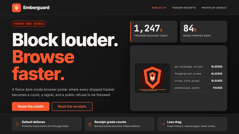 Brave Browser Lion Orange — design style preview