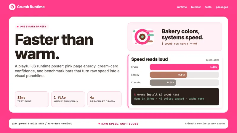 Bun JS Runtime Pink 2023 — Cover
