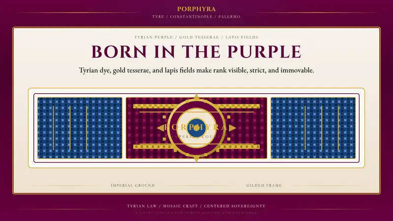 Byzantine Tyrian Purple (Imperial Court) — design style preview