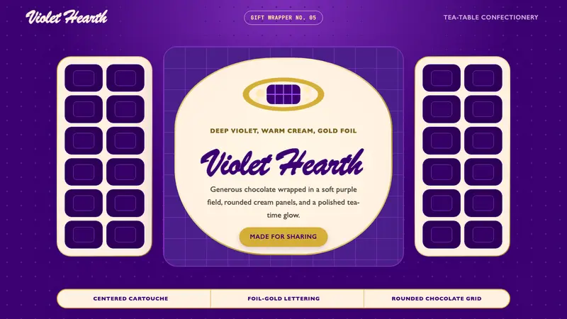 Cadbury Dairy Milk — design style preview
