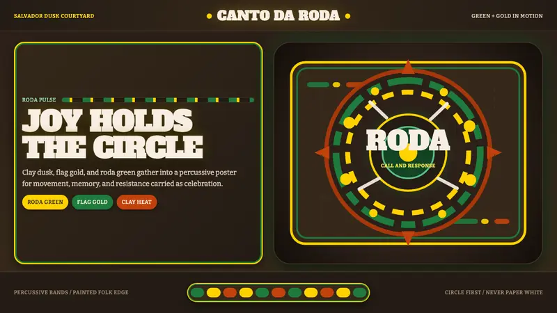 Capoeira Roda — design style preview