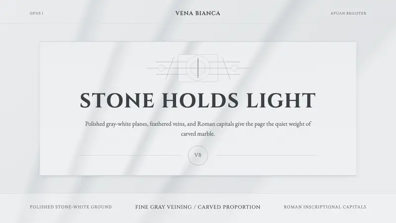 Carrara Marble — design style preview