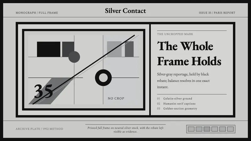 Cartier-Bresson Decisive Moment — design style preview