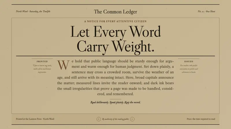 Caslon English Text Serif — design style preview