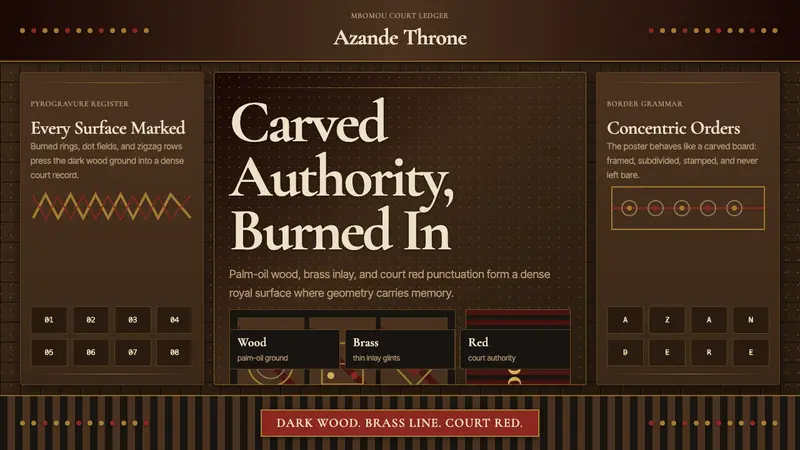 Central African Azande Throne — Cover