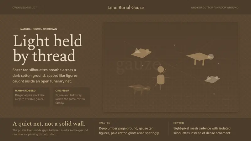 Chancay Gauze Textile — design style preview