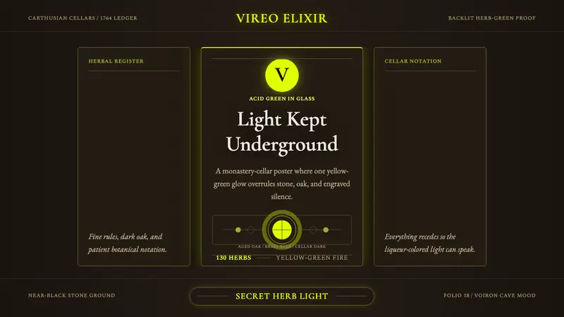 Chartreuse Liqueur Green — design style preview