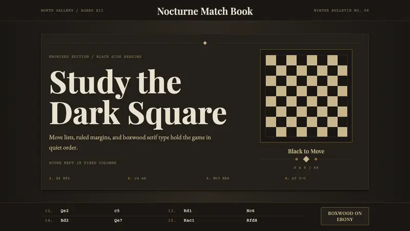 Chess Tournament — Cover