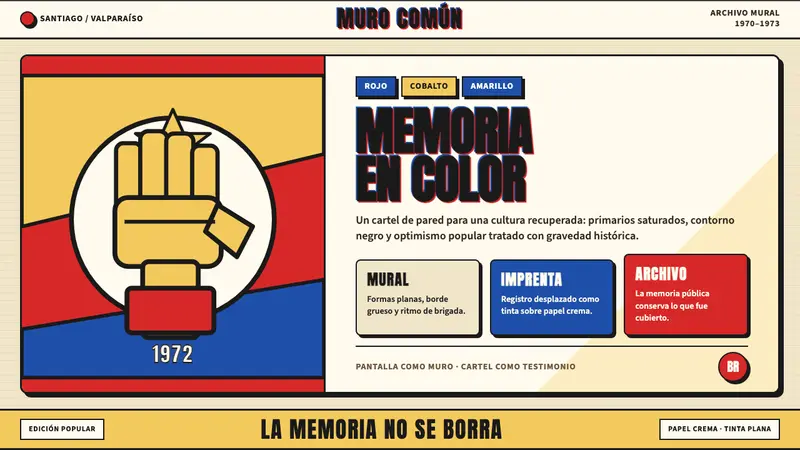 Chilean Allende-Era Propaganda (1972) — design style preview