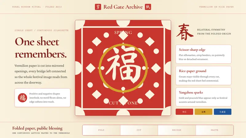 Chinese Jianzhi Paper-Cutting — design style preview