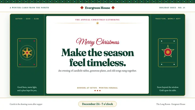 Christmas Classic — design style preview
