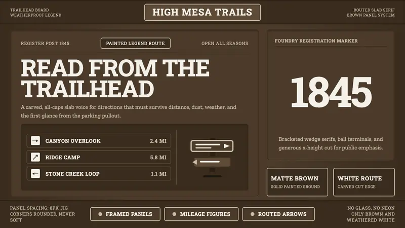 Clarendon Slab Serif — design style preview