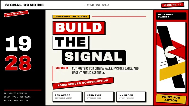 Russian Constructivism — design style preview