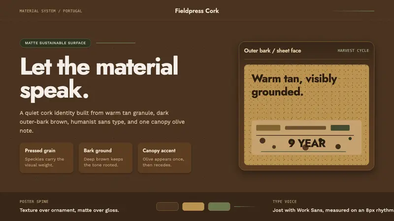 Portuguese Cork — design style preview