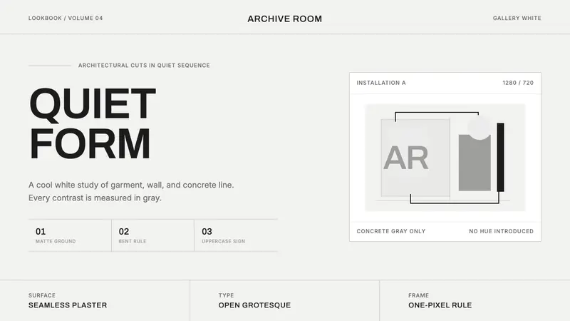 COS Gallery Minimal — design style preview