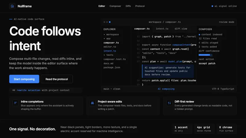 Cursor IDE — design style preview