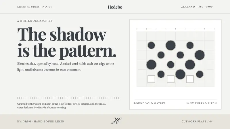 Danish Hedebo Cutwork — Cover