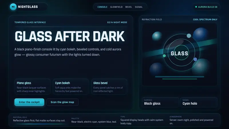 Dark Aero — design style preview