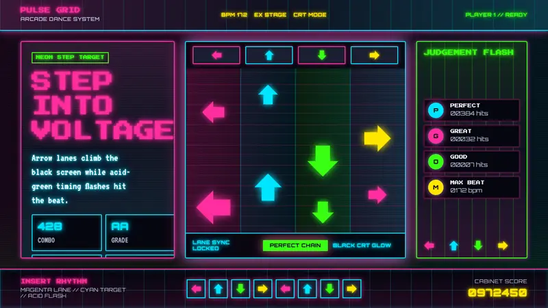 Dance Dance Revolution Arrows — design style preview