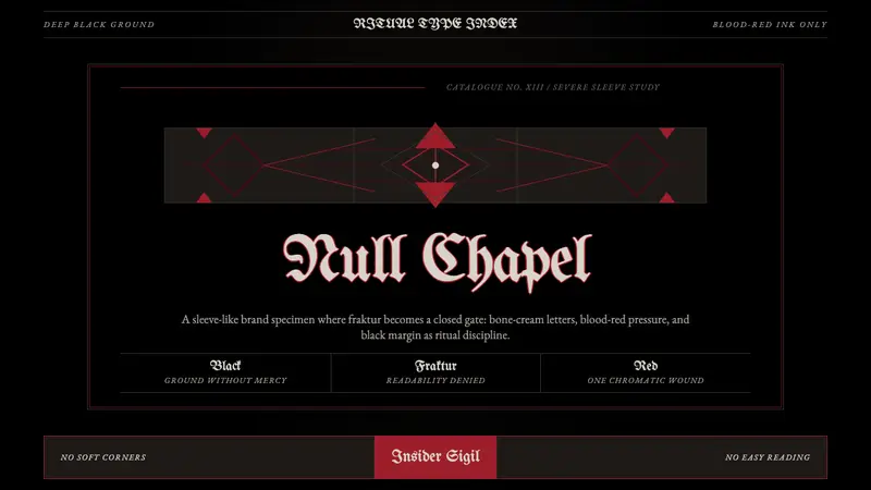 Death Metal Blackletter — design style preview