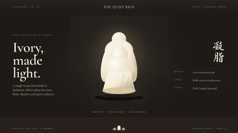 Dehua Blanc de Chine — design style preview
