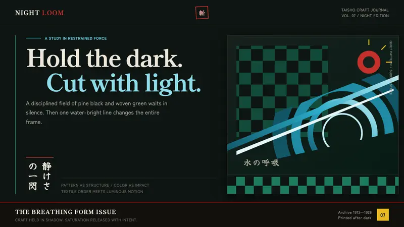 Demon Slayer (2019) — design style preview