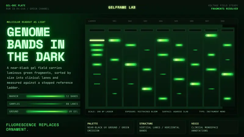 DNA Gel Electrophoresis — design style preview