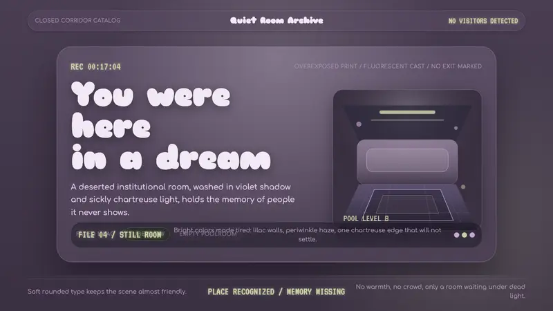 Dreamcore Liminal — design style preview