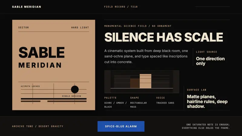 Dune Arrakis (Villeneuve) — design style preview