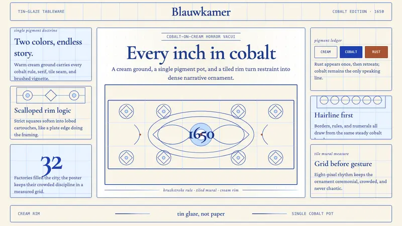 Delft Blue Pottery — design style preview