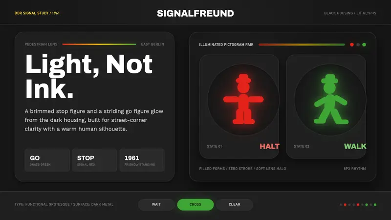East German Ampelmännchen — design style preview