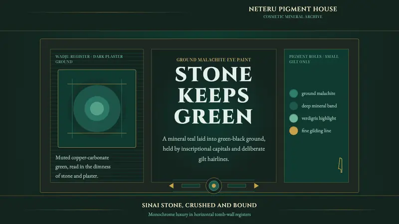 Egyptian Malachite Pigment — design style preview