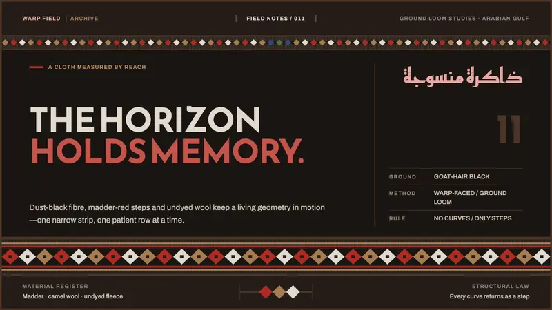 Emirati Sadu Weaving — design style preview
