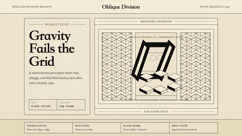 M.C. Escher Impossible — design style preview